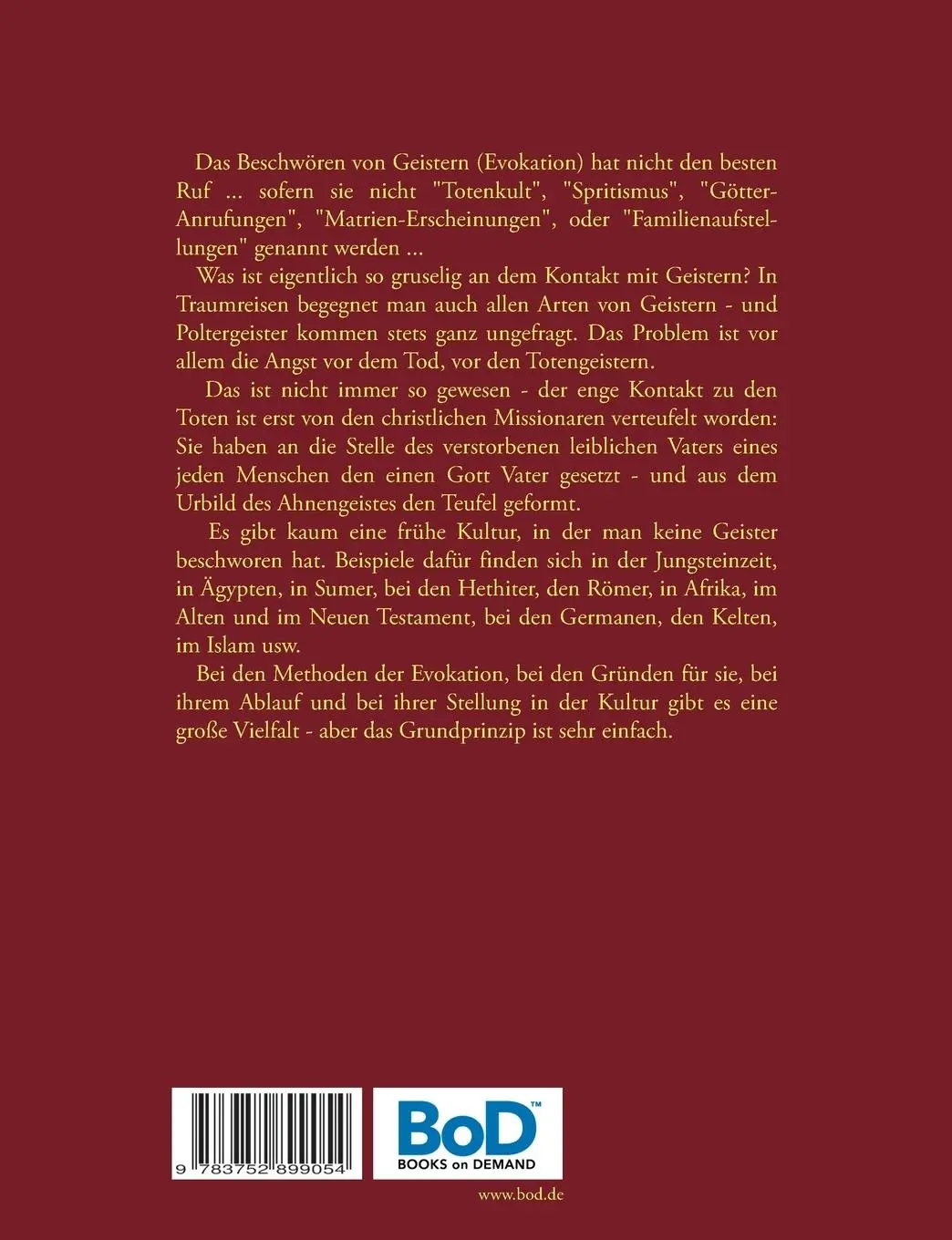Rückseite: 9783752899054 | Evokationen für Anfänger | Harry Eilenstein | Taschenbuch | 60 S.