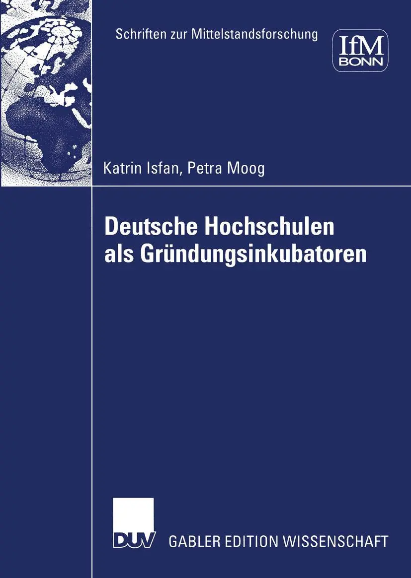 Cover: 9783824479054 | Deutsche Hochschulen als Gründungsinkubatoren | Petra Moog (u. a.)