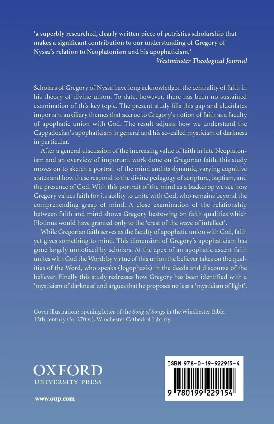 Rückseite: 9780199229154 | Gregory of Nyssa and the Grasp of Faith | M. S. Laird | Taschenbuch
