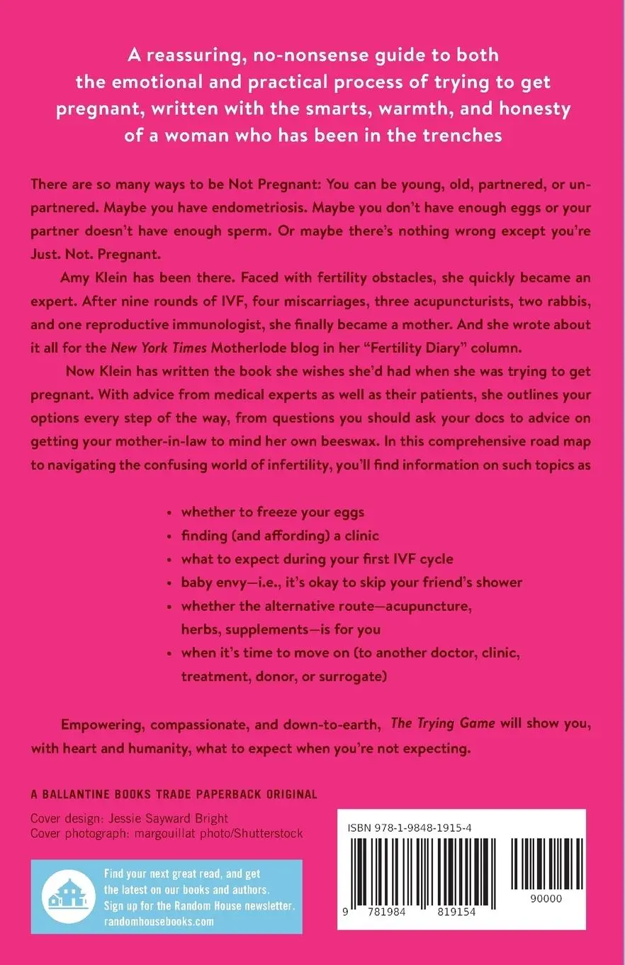Rückseite: 9781984819154 | The Trying Game | Amy Klein | Taschenbuch | Einband - flex.(Paperback)