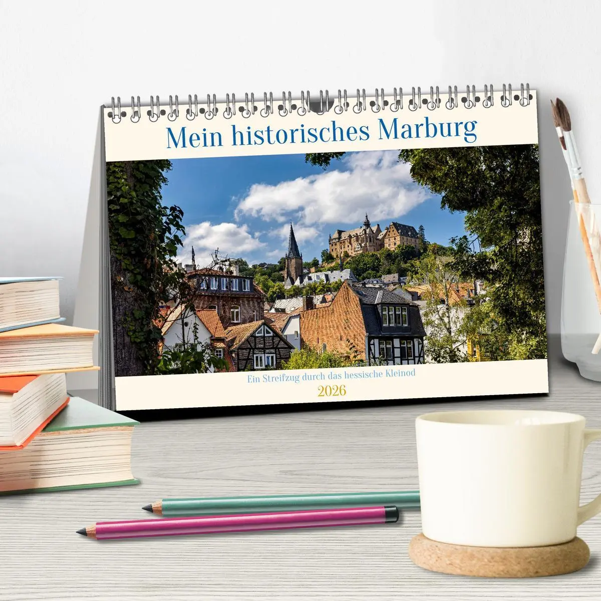 Bild: 9783457249154 | Mein historisches Marburg (Tischkalender 2026 DIN A5 quer),...