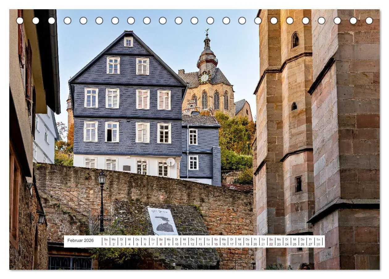 Bild: 9783457249154 | Mein historisches Marburg (Tischkalender 2026 DIN A5 quer),...