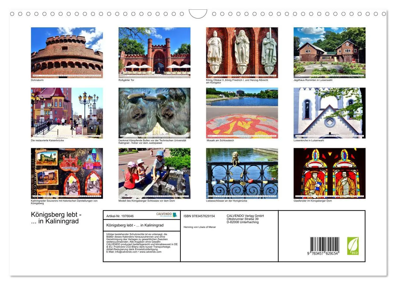 Bild: 9783457629154 | Königsberg lebt - ... in Kaliningrad (Wandkalender 2026 DIN A3...