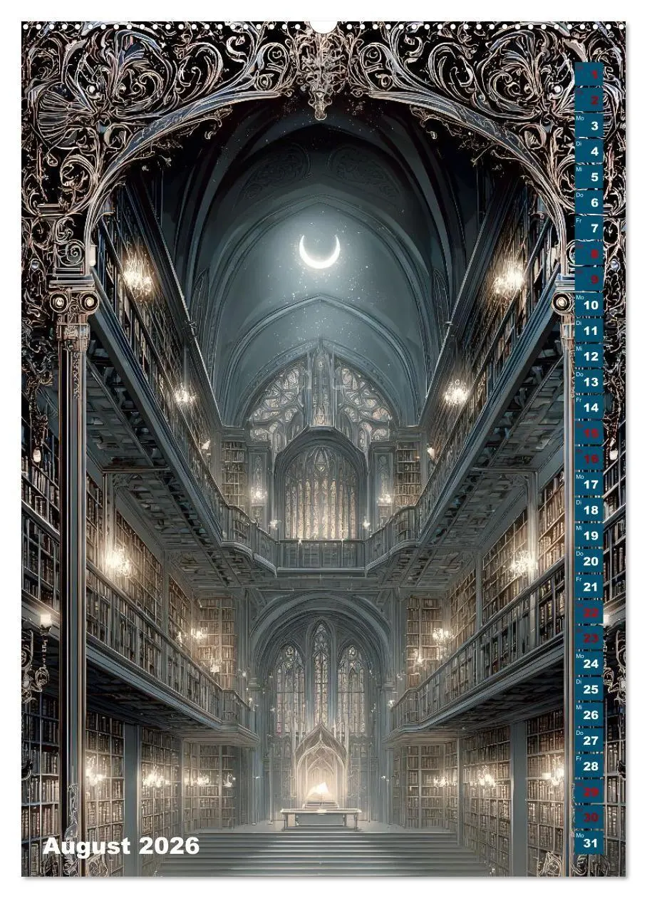 Bild: 9783516719154 | Umbrae Libri (hochwertiger Premium Wandkalender 2026 DIN A2 hoch),...