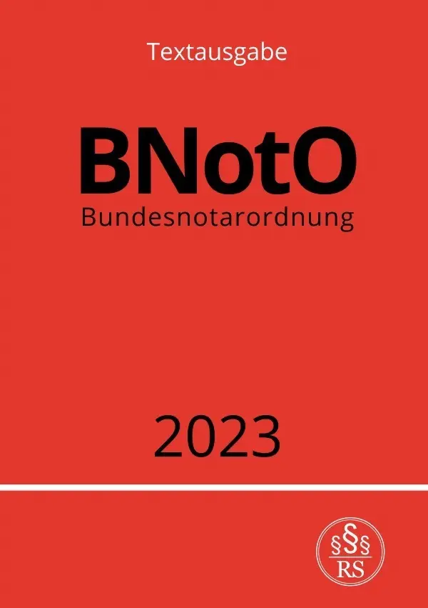 Cover: 9783757529154 | Bundesnotarordnung - BNotO 2023 | DE | Ronny Studier | Taschenbuch