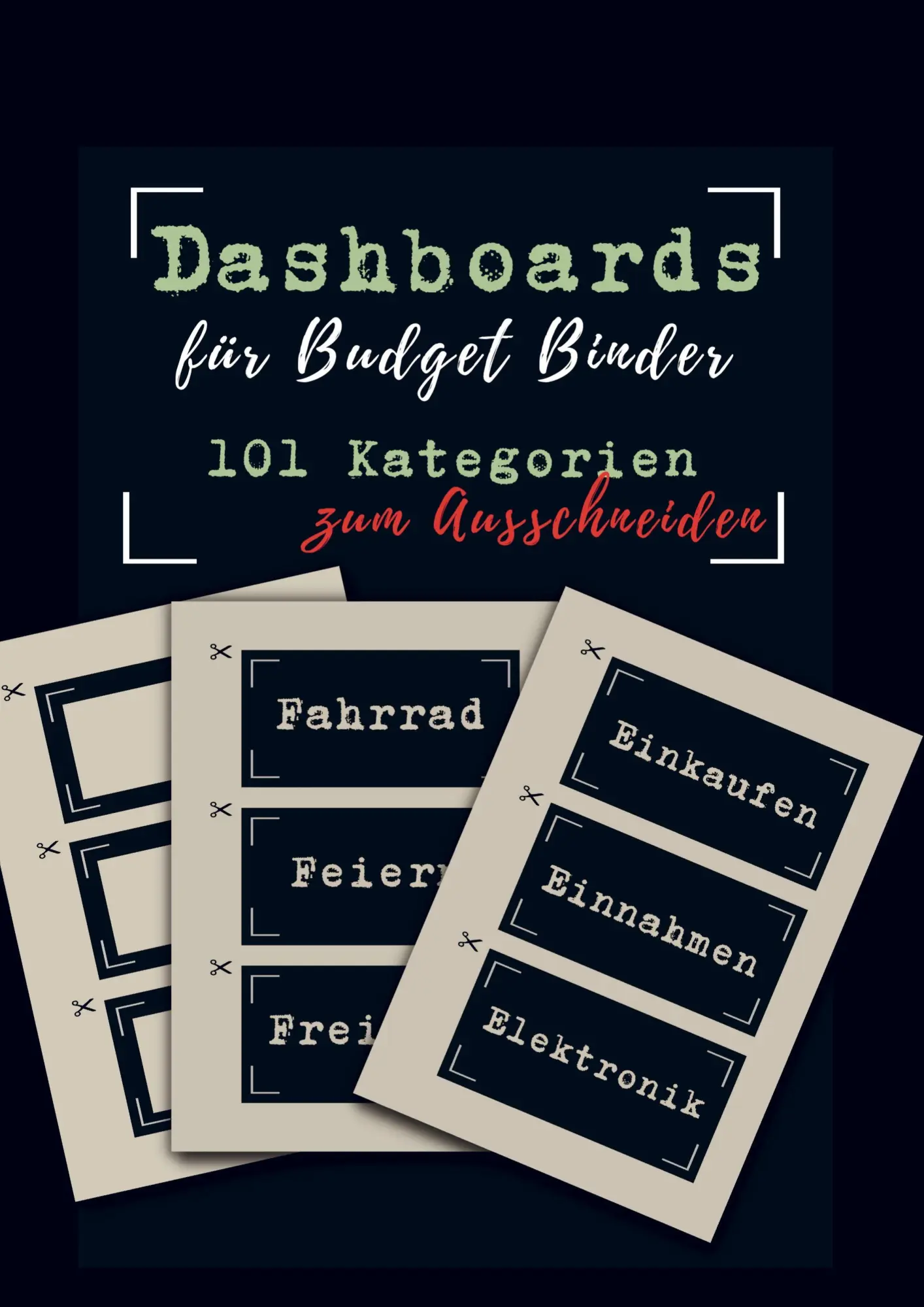 Cover: 9789403879154 | Dashboards für Budget Binder A6 | Vera Meister | Taschenbuch | 80 S.