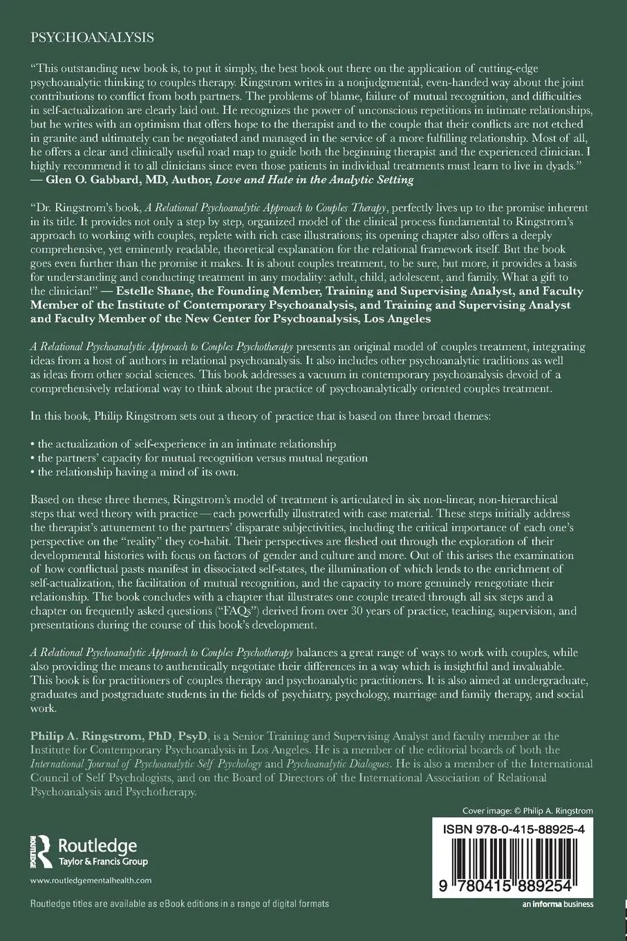 Rückseite: 9780415889254 | A Relational Psychoanalytic Approach to Couples Psychotherapy | Buch