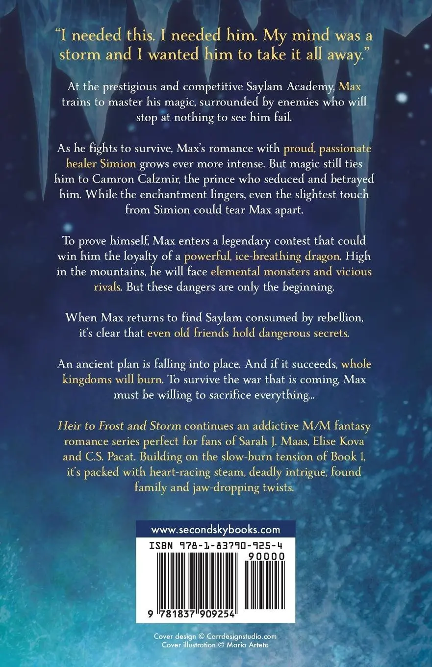 Rückseite: 9781837909254 | Heir to Frost and Storm | A steamy MM fantasy romance | Ben Alderson