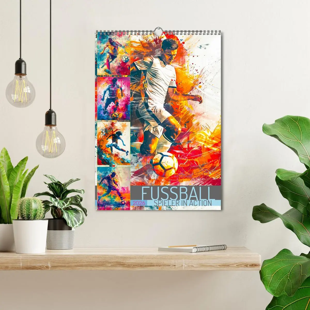 Bild: 9783516259254 | Fussball - Spieler in Action (Wandkalender 2026 DIN A3 hoch),...