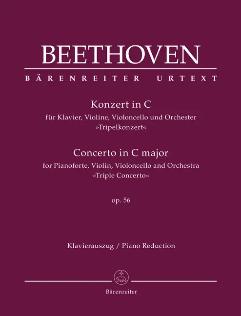 Cover: 9790006529254 | Konzert für Klavier, Violine, Violoncello und Orchester C-Dur op....