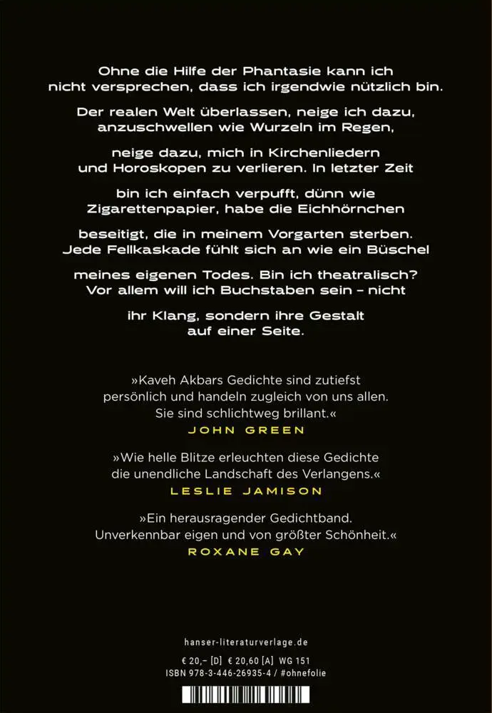 Bild: 9783446269354 | Den Wolf einen Wolf nennen | Kaveh Akbar | Buch | 192 S. | Deutsch