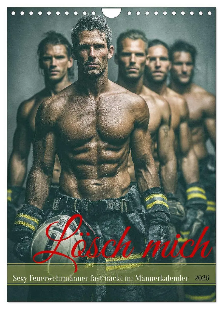 Cover: 9783516629354 | Lösch mich - Sexy Feuerwehrmänner fast nackt im Männerkalender...