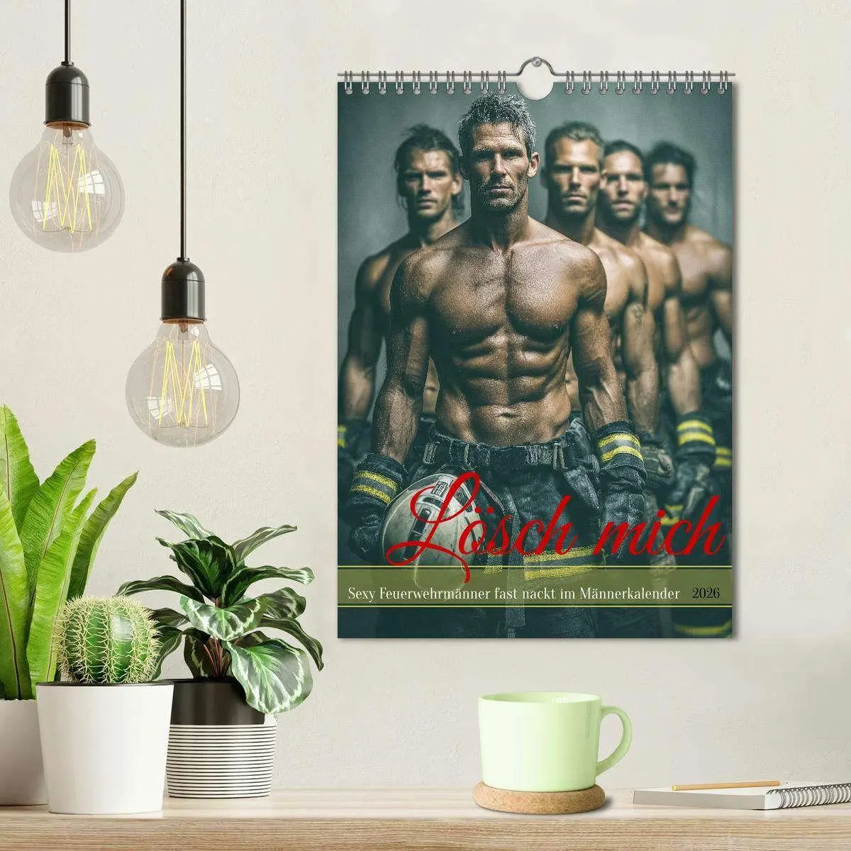 Bild: 9783516629354 | Lösch mich - Sexy Feuerwehrmänner fast nackt im Männerkalender...
