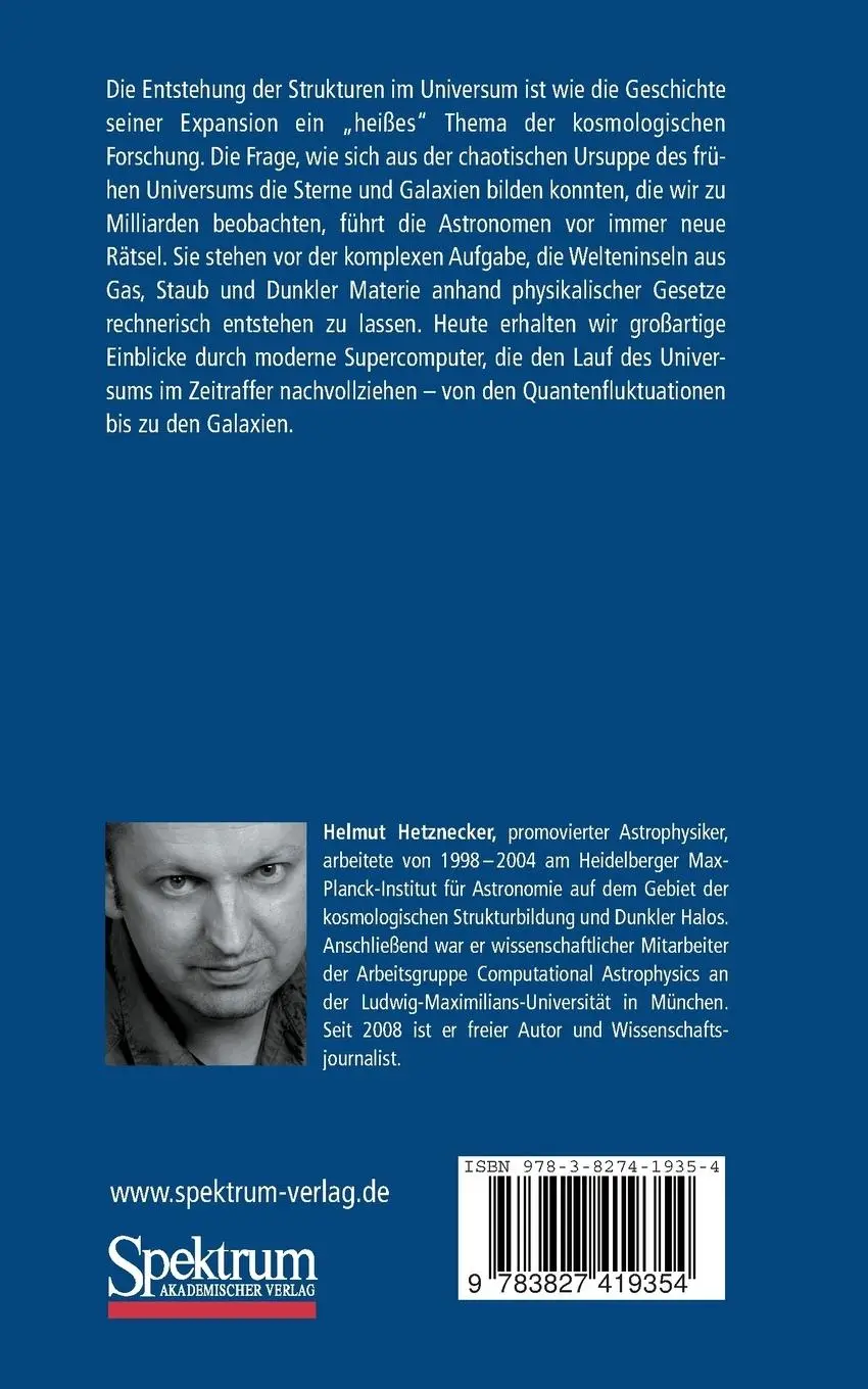 Rückseite: 9783827419354 | Kosmologische Strukturbildung | Von der Quantenfluktuation zur Galaxie