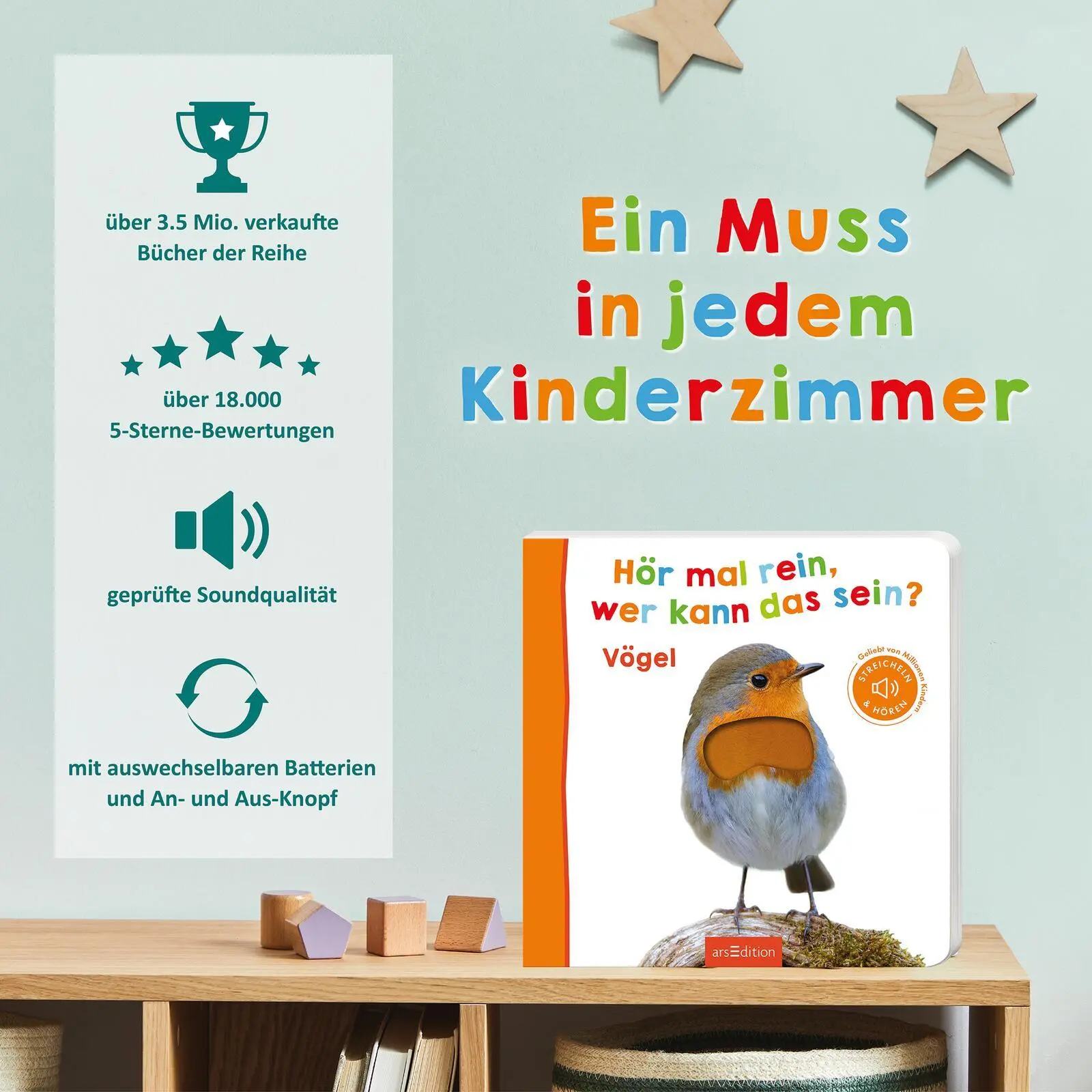 Bild: 9783845859354 | Hör mal rein, wer kann das sein? - Vögel | Streicheln und hören | Buch
