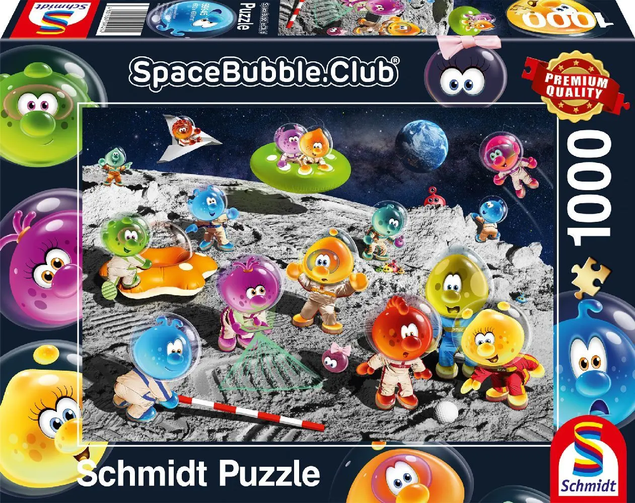 Cover: 4001504599454 | Auf dem Mond | Puzzle Spacebubble.Club 1.000 Teile | Spiel | Schachtel