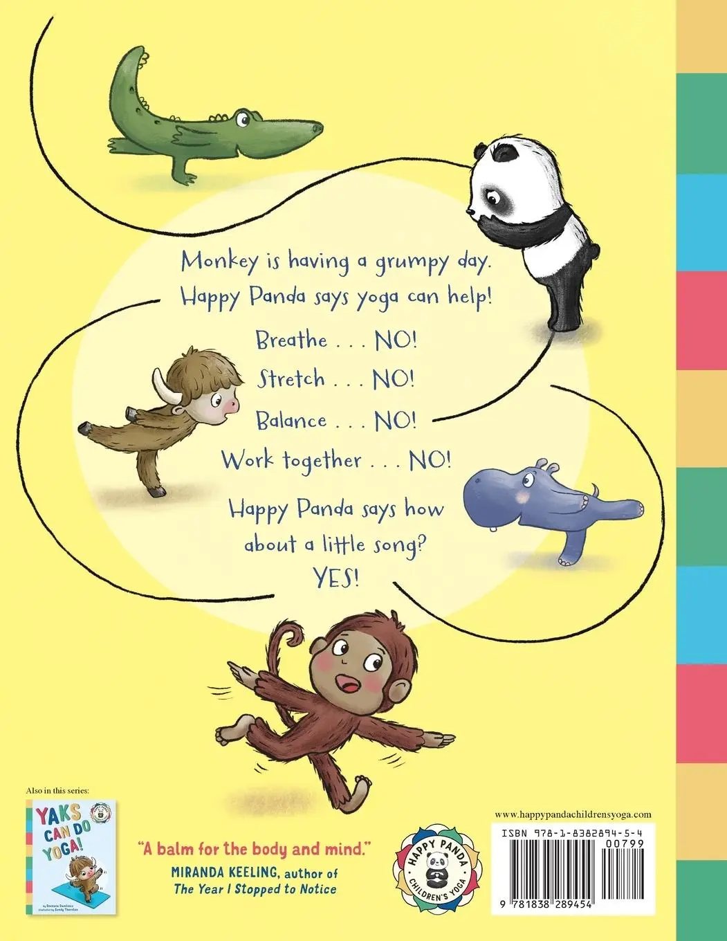 Rückseite: 9781838289454 | Don't Be Grumpy, Monkey! | Yoga to make you smile | Snezana Danilovic