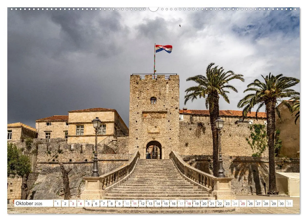 Bild: 9783457389454 | Kroatien - Korcula (Wandkalender 2026 DIN A2 quer), CALVENDO...