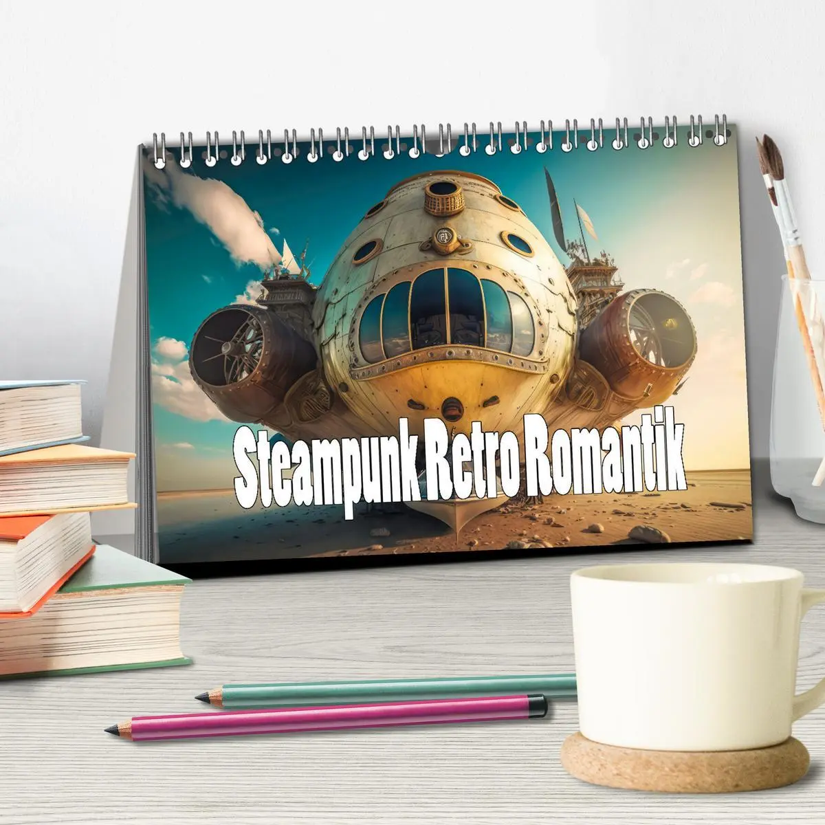 Bild: 9783457529454 | Steampunk Retro Romantik (Tischkalender 2026 DIN A5 quer), CALVENDO...