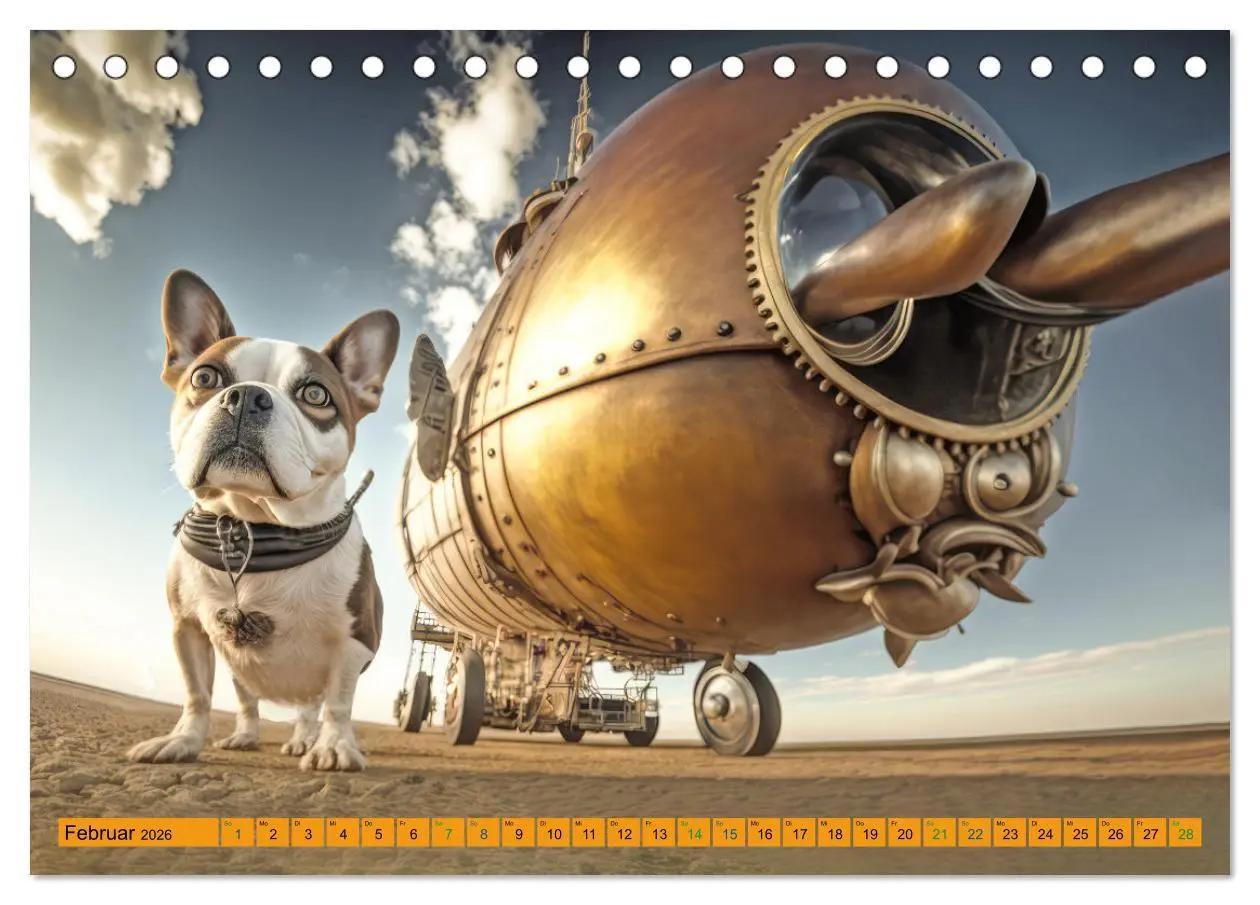 Bild: 9783457529454 | Steampunk Retro Romantik (Tischkalender 2026 DIN A5 quer), CALVENDO...