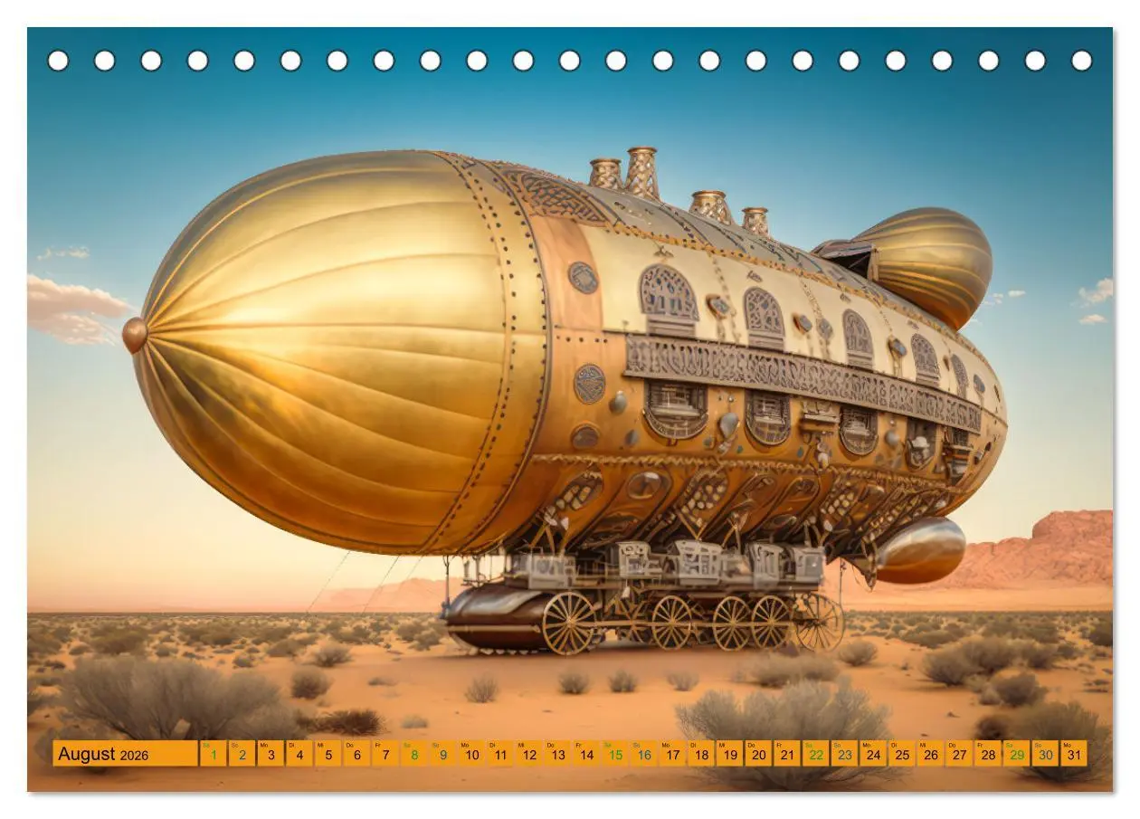 Bild: 9783457529454 | Steampunk Retro Romantik (Tischkalender 2026 DIN A5 quer), CALVENDO...