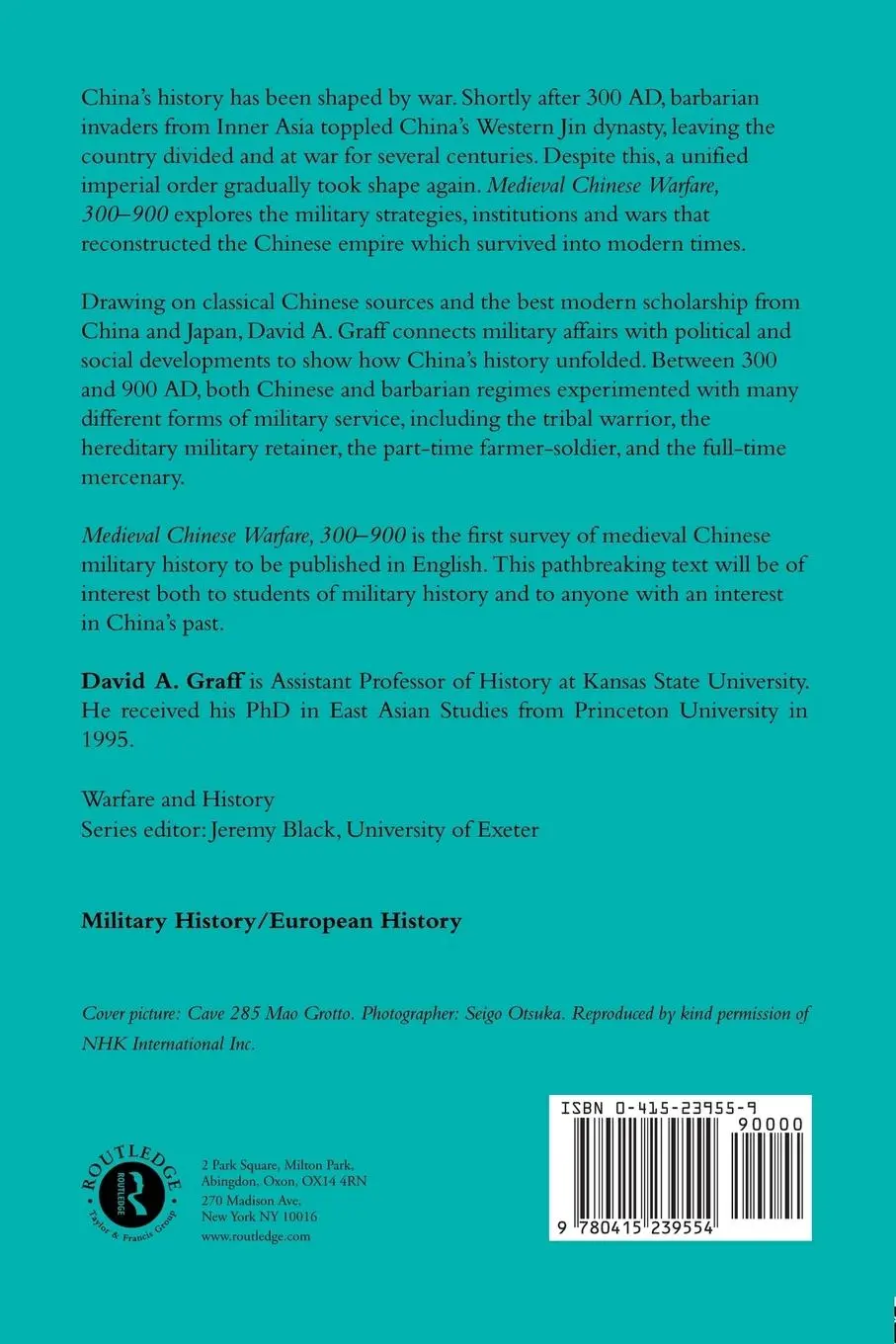 Rückseite: 9780415239554 | Medieval Chinese Warfare 300-900 | David Graff | Taschenbuch | 2001