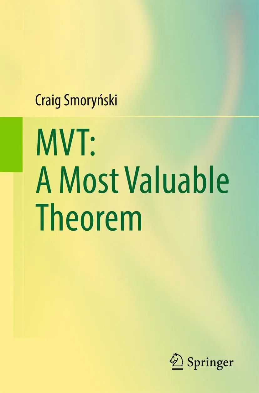 Cover: 9783319529554 | MVT: A Most Valuable Theorem | Craig Smorynski | Taschenbuch | x