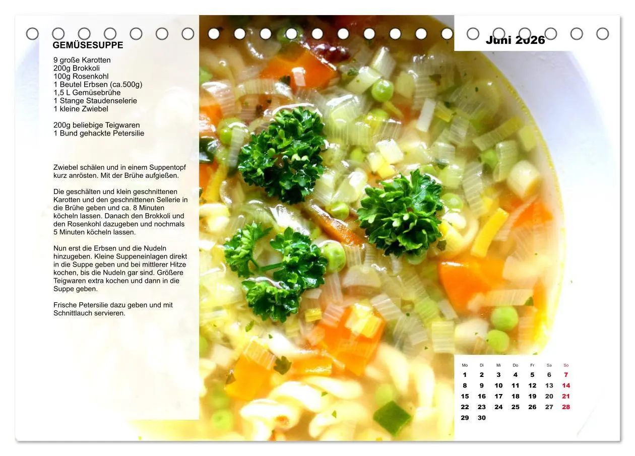 Bild: 9783457759554 | Aus der Suppenküche. Küchenkalender mit tollen Rezepten...