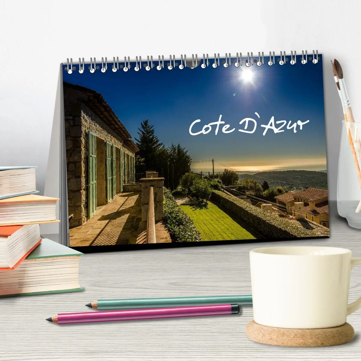 Bild: 9783516159554 | Cote D`Azur (Tischkalender 2026 DIN A5 quer), CALVENDO Monatskalender
