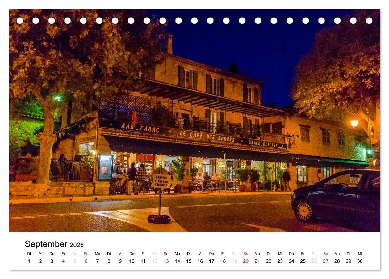 Bild: 9783516159554 | Cote D`Azur (Tischkalender 2026 DIN A5 quer), CALVENDO Monatskalender