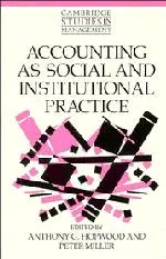 Cover: 9780521469654 | Accounting as Social and Institutional Practice | Hopwood (u. a.)