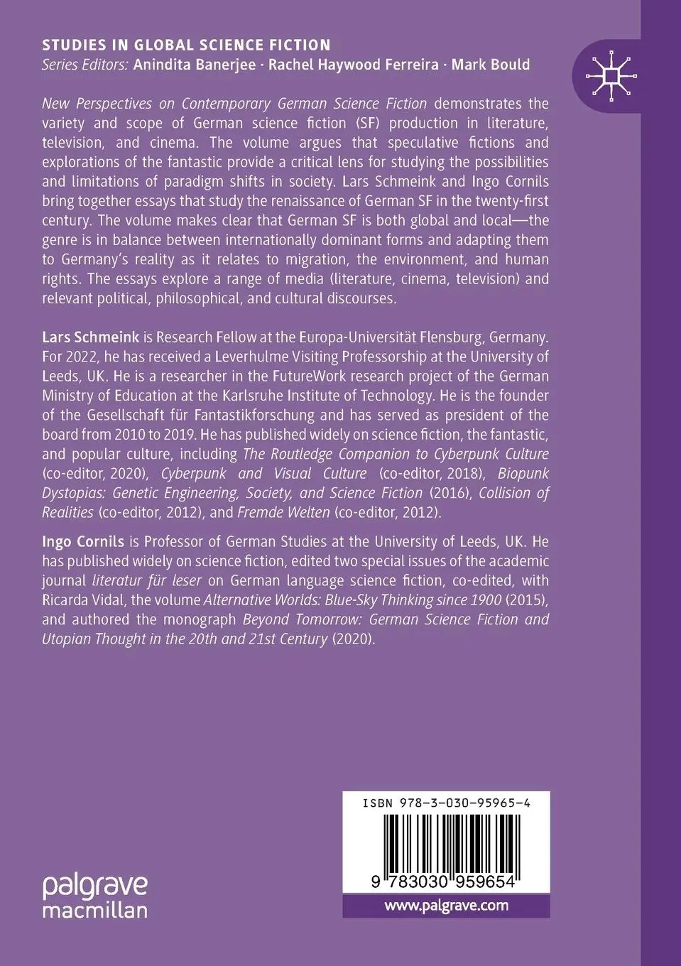 Rückseite: 9783030959654 | New Perspectives on Contemporary German Science Fiction | Taschenbuch