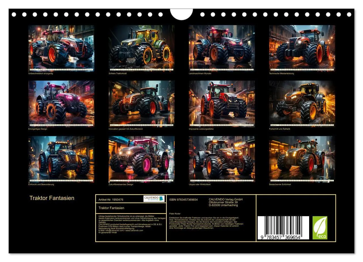 Bild: 9783457369654 | Traktor Fantasien (Wandkalender 2026 DIN A4 quer), CALVENDO...