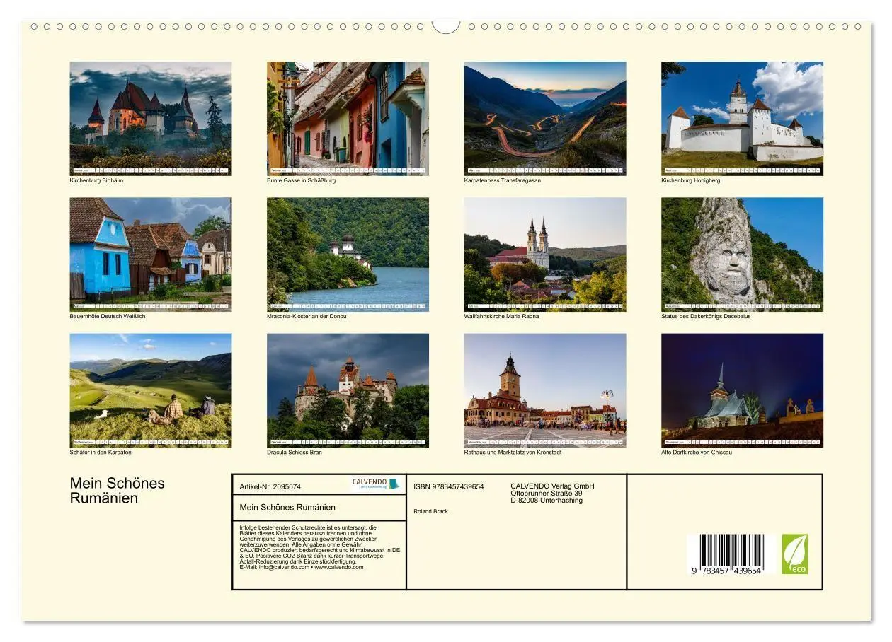 Bild: 9783457439654 | Mein Schönes Rumänien (hochwertiger Premium Wandkalender 2026 DIN...