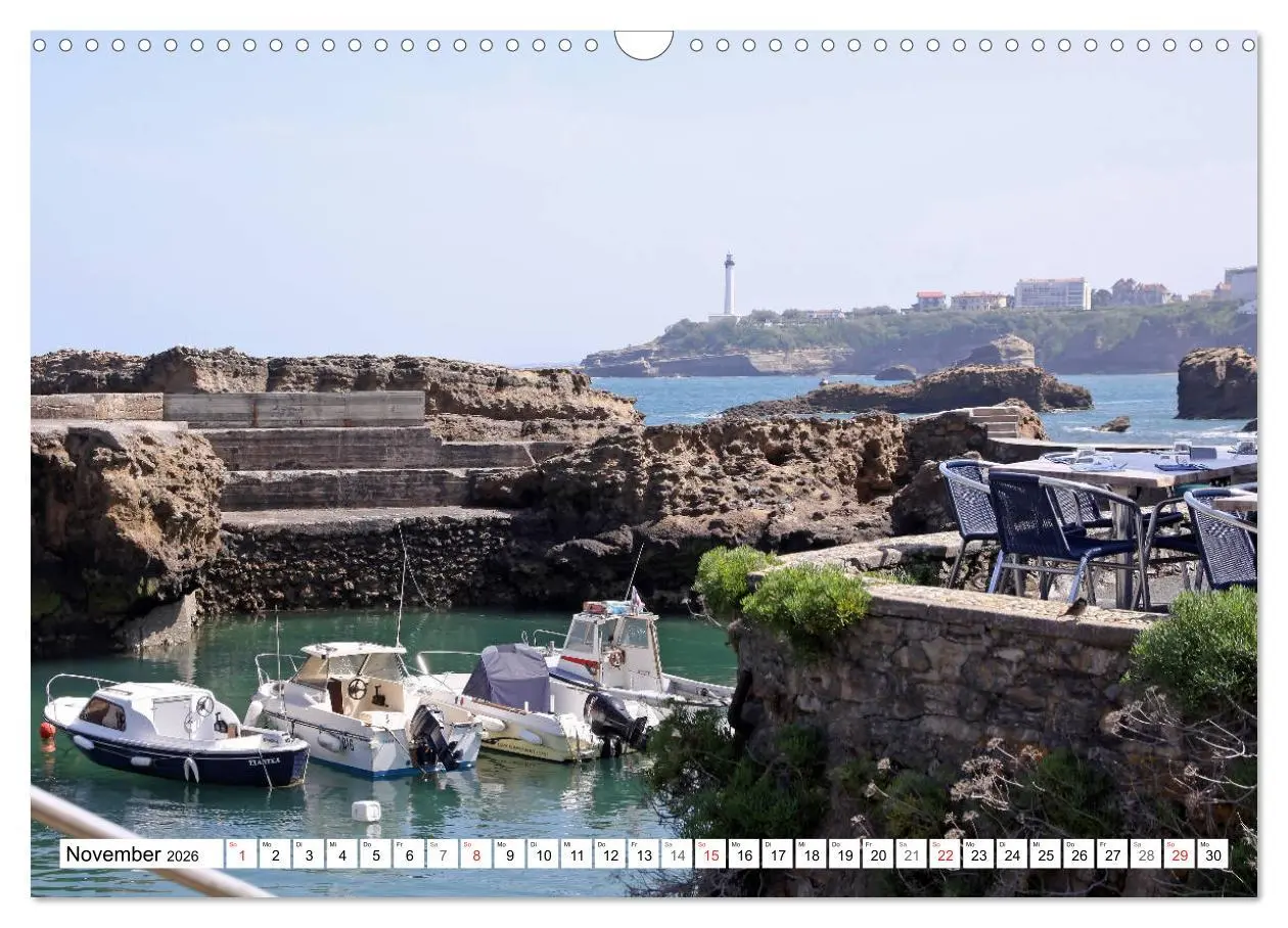 Bild: 9783457819654 | Biarritz (Wandkalender 2026 DIN A3 quer), CALVENDO Monatskalender