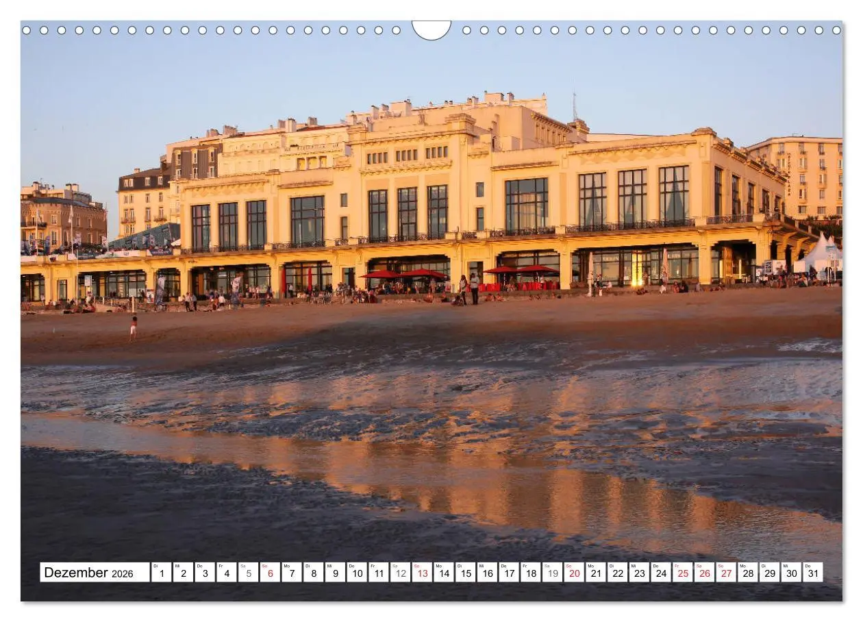 Bild: 9783457819654 | Biarritz (Wandkalender 2026 DIN A3 quer), CALVENDO Monatskalender