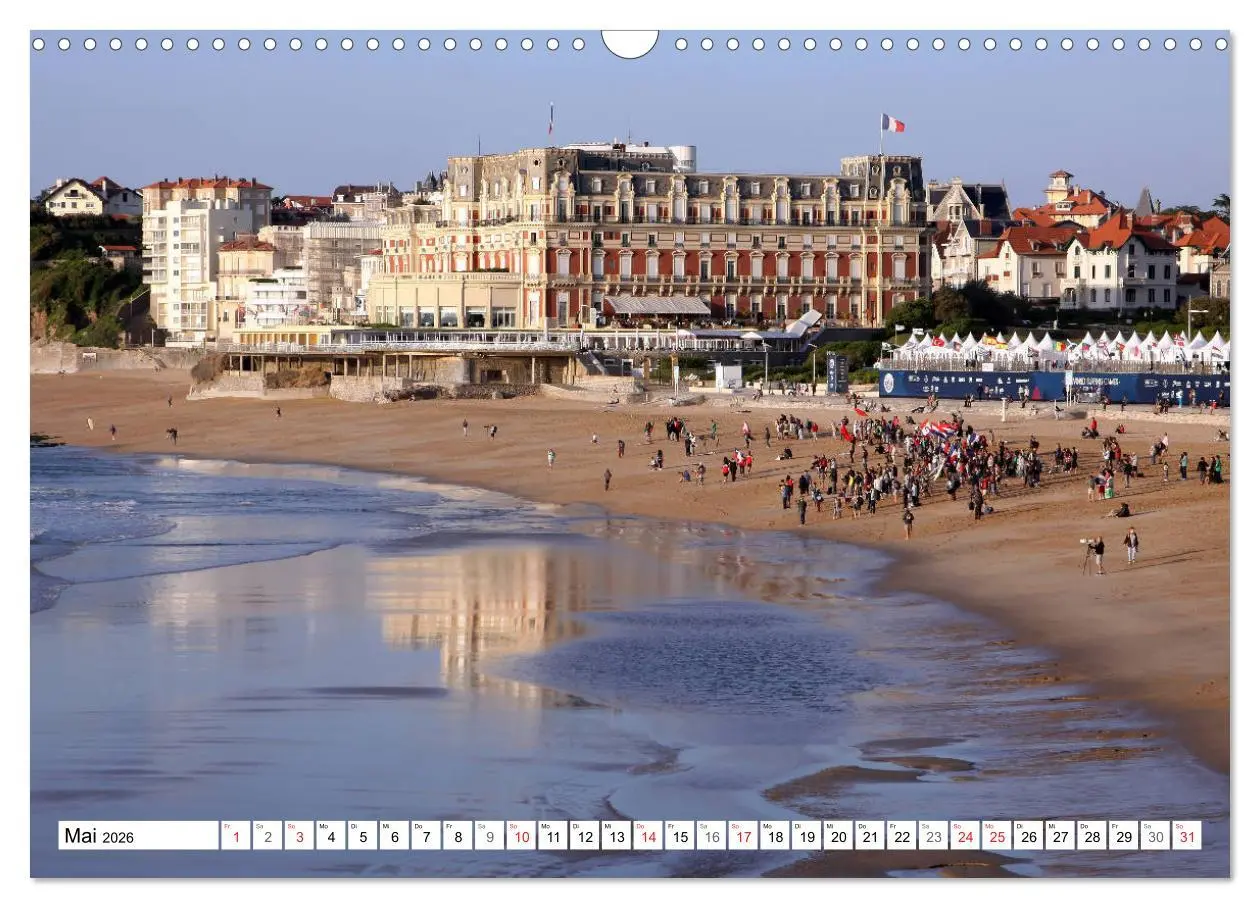 Bild: 9783457819654 | Biarritz (Wandkalender 2026 DIN A3 quer), CALVENDO Monatskalender