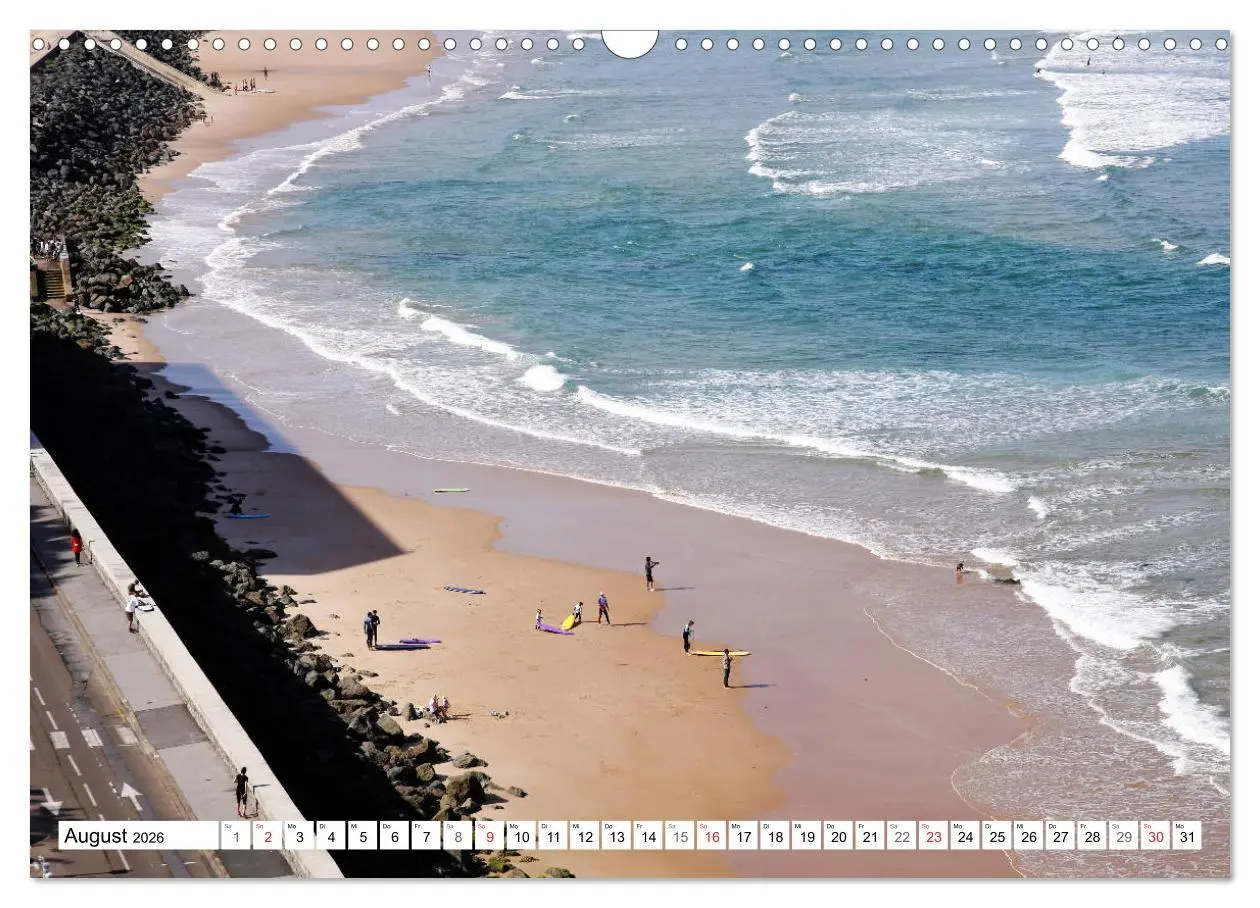 Bild: 9783457819654 | Biarritz (Wandkalender 2026 DIN A3 quer), CALVENDO Monatskalender
