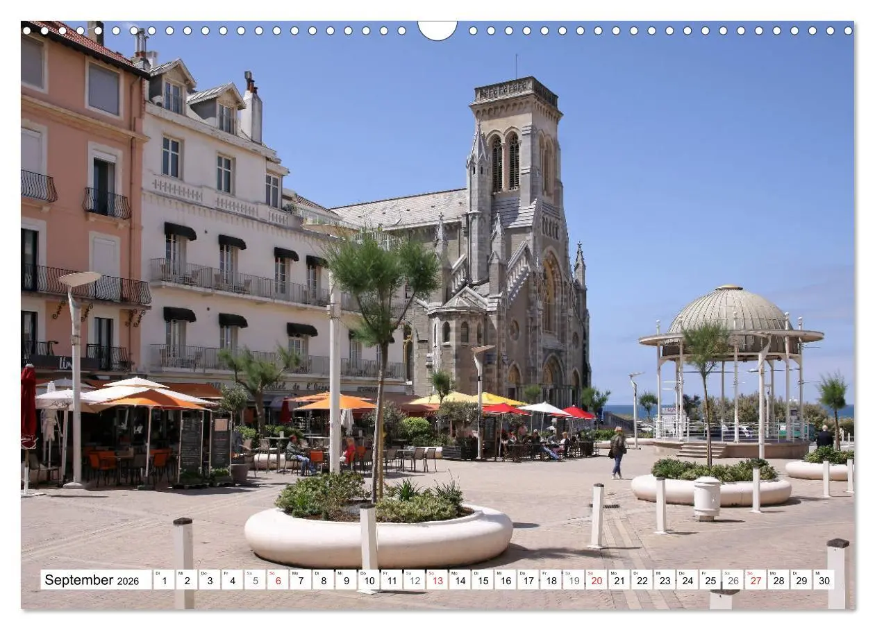 Bild: 9783457819654 | Biarritz (Wandkalender 2026 DIN A3 quer), CALVENDO Monatskalender