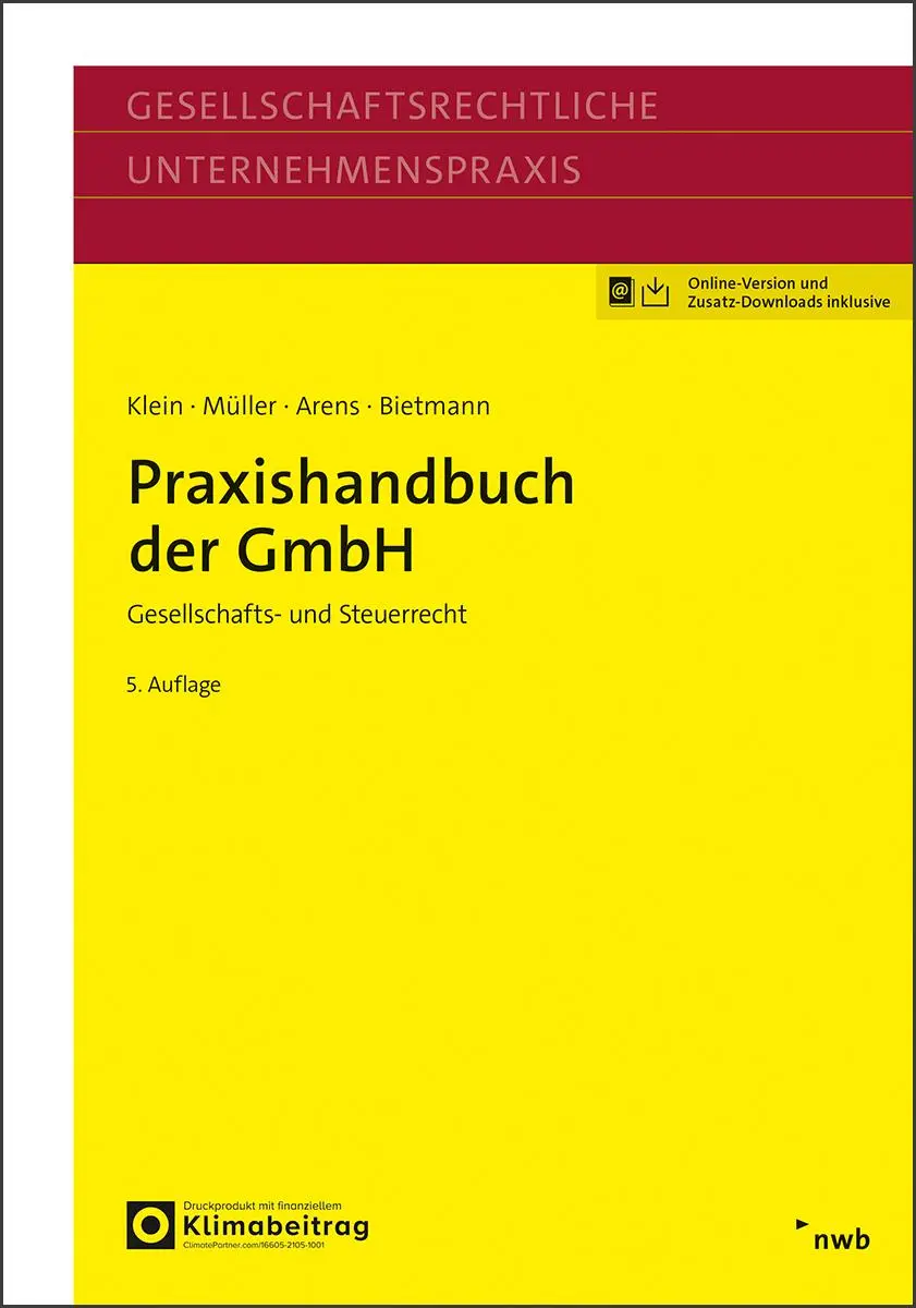 Cover: 9783482569654 | Praxishandbuch der GmbH | Gesellschafts- und Steuerrecht | Bundle