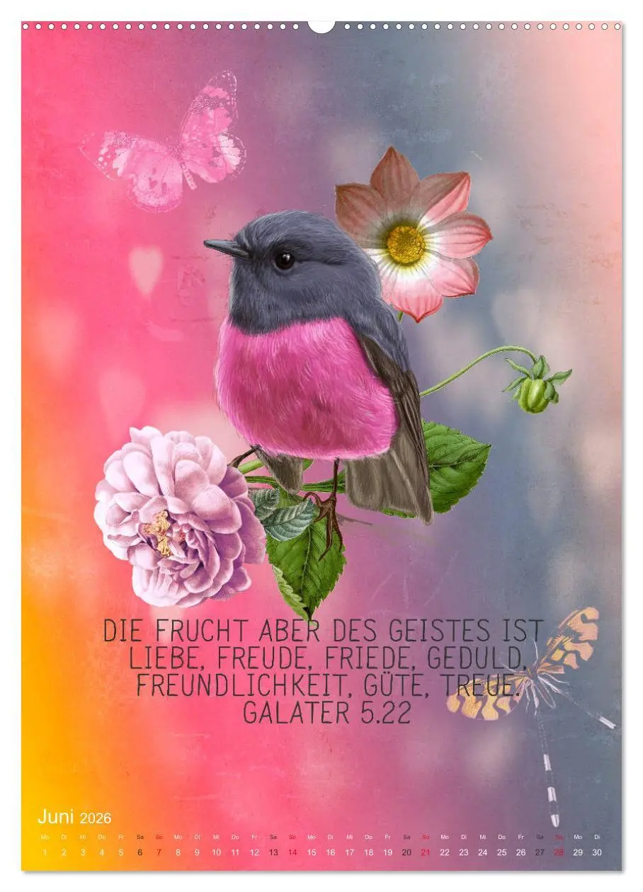 Bild: 9783516389654 | Bibelworte für Vogelfreunde (Wandkalender 2026 DIN A2 hoch),...