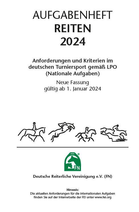 Cover: 9783885429654 | Aufgabenheft - Reiten 2024 | Inhalt (ohne Ordner) | V. | Loseblatt