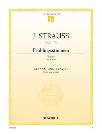 Cover: 9790001089654 | Fruhlingsstimmen Op.410 | Johann Strauß | Buch | Deutsch | 1982