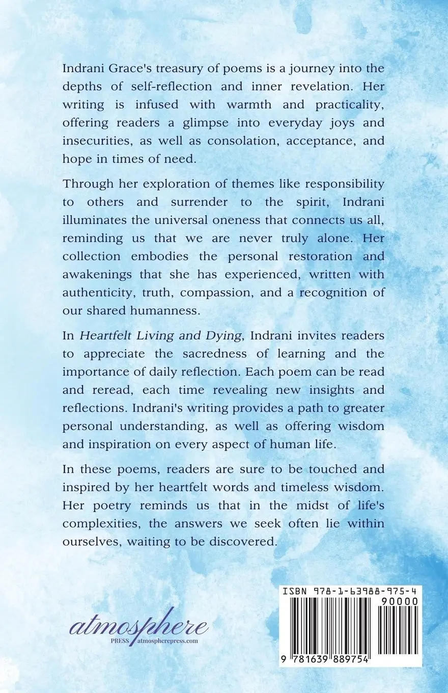 Rückseite: 9781639889754 | Heartfelt Living and Dying | Indrani Grace | Taschenbuch | Englisch