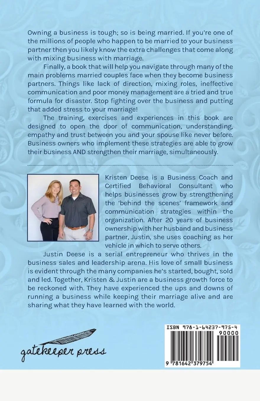 Rückseite: 9781642379754 | When Your Business Partner is Your Spouse | Kristen Deese (u. a.)