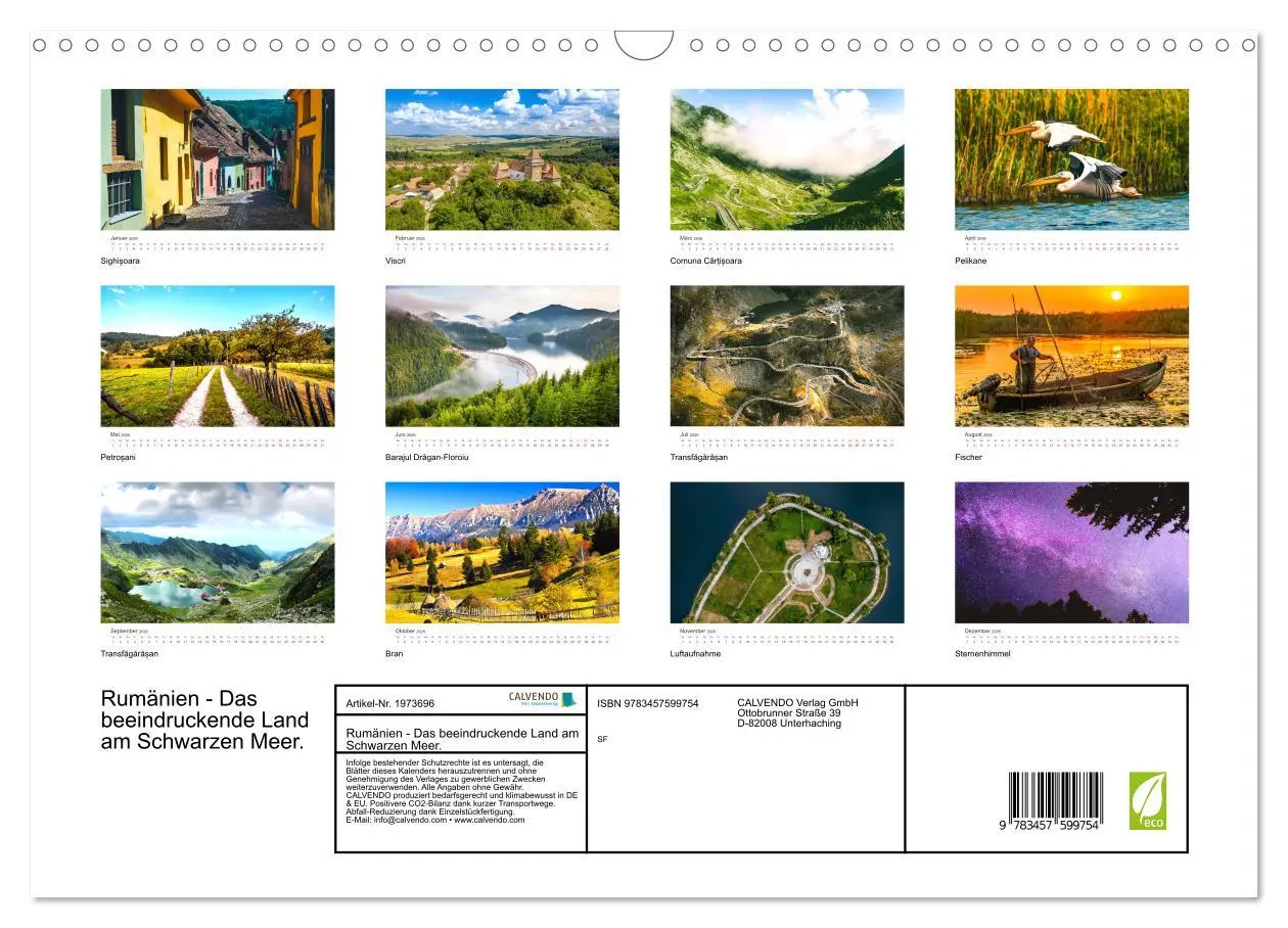 Bild: 9783457599754 | Rumänien - Das beeindruckende Land am Schwarzen Meer. (Wandkalender...