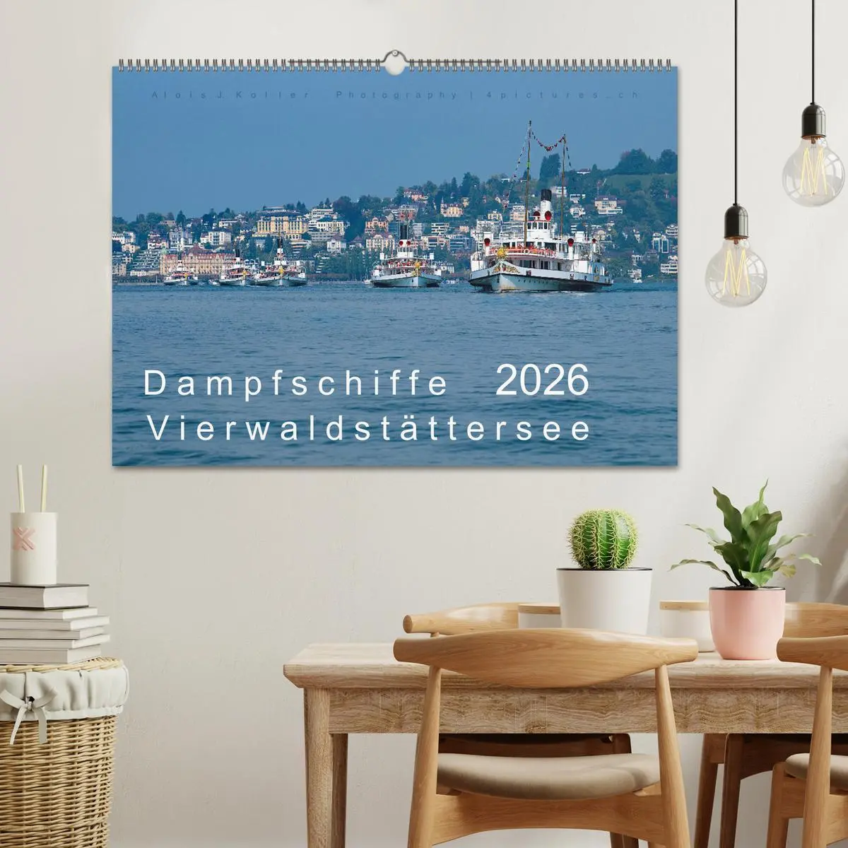 Bild: 9783457669754 | Dampfschiffe Vierwaldstättersee (Wandkalender 2026 DIN A2 quer),...