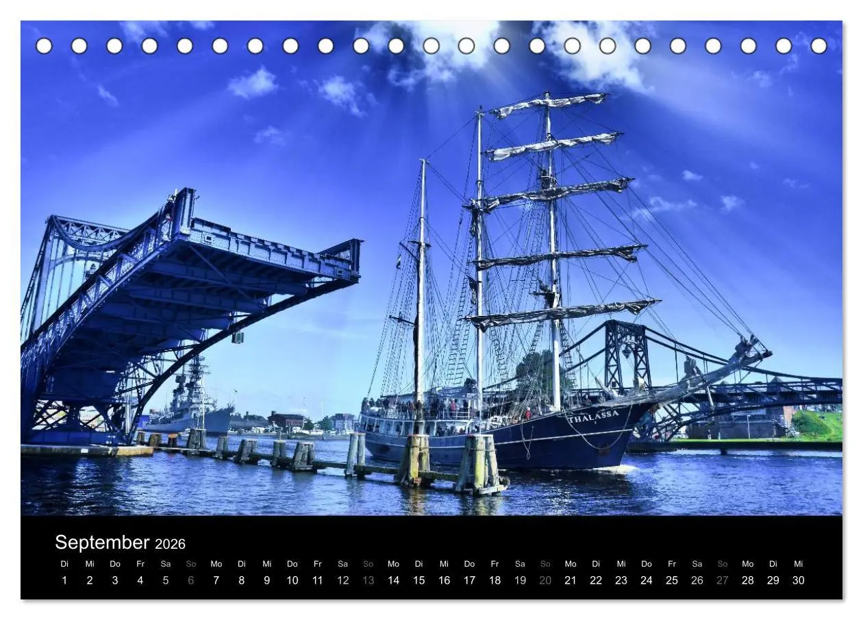 Bild: 9783516069754 | Kaiser-Wilhelm-Brücke Wilhelmshaven (Tischkalender 2026 DIN A5...