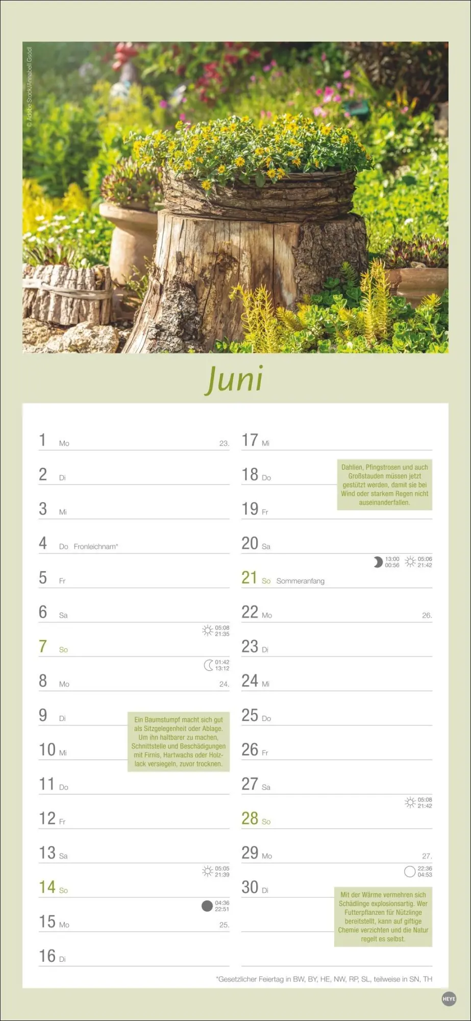 Bild: 9783756409754 | Gartenplaner 2026 | Heye | Kalender | Spiralbindung | 13 S. | Deutsch