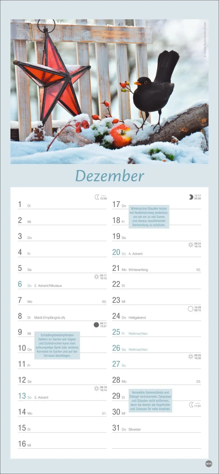 Bild: 9783756409754 | Gartenplaner 2026 | Heye | Kalender | Spiralbindung | 13 S. | Deutsch